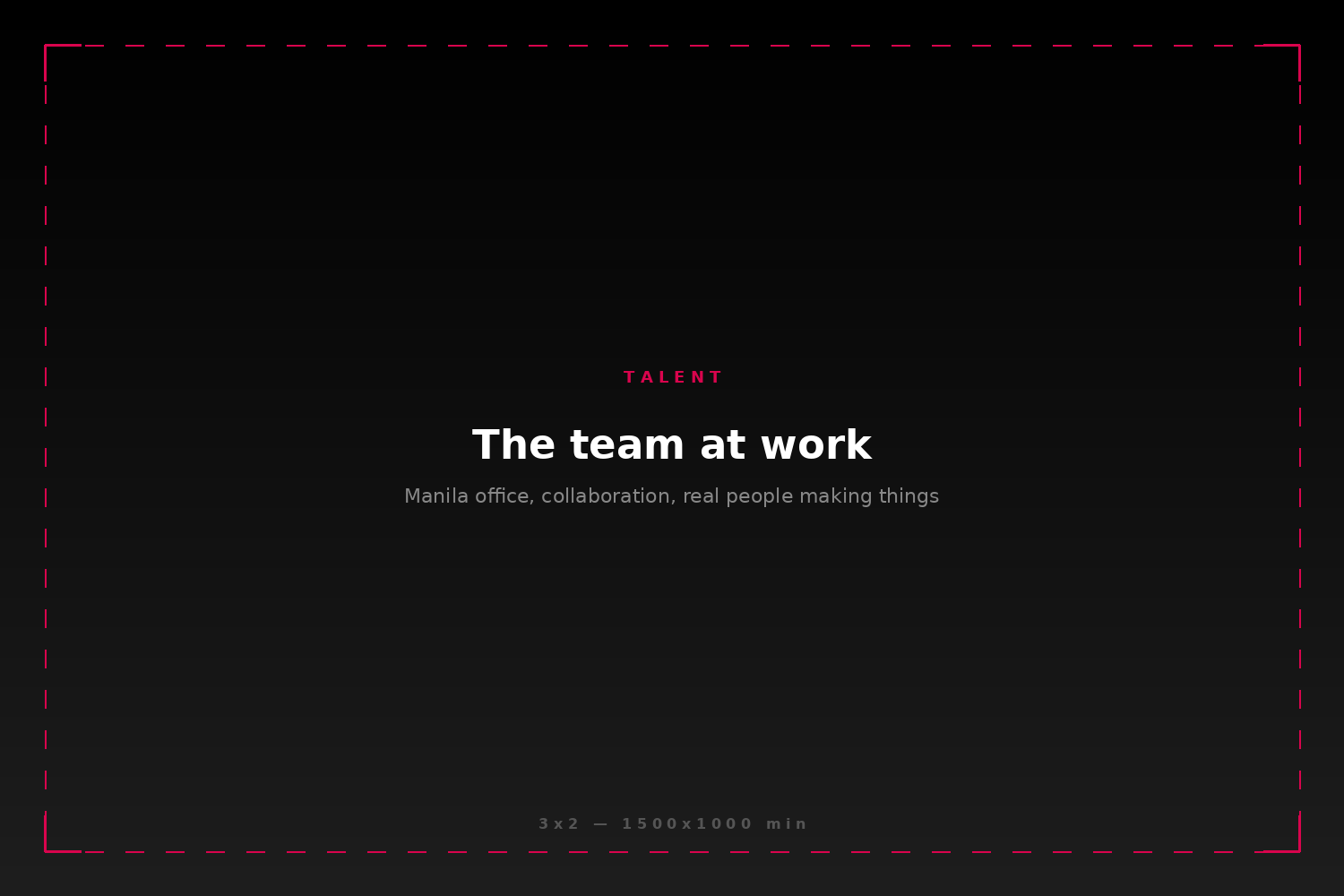 Placeholder, replace with Manila studio team photo