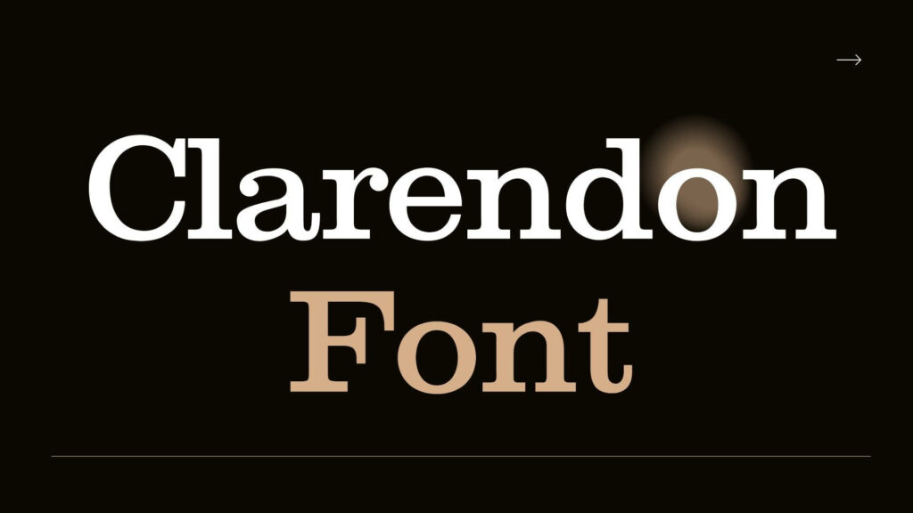 Clarendon Font For Business Card